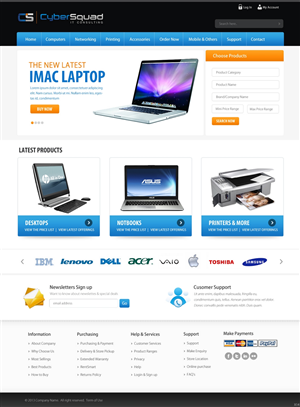 Wordpress Design by pb for CyberSquad IT Consulting | Design: #1458947