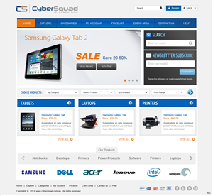 Wordpress Design by pb for CyberSquad IT Consulting | Design: #1458948