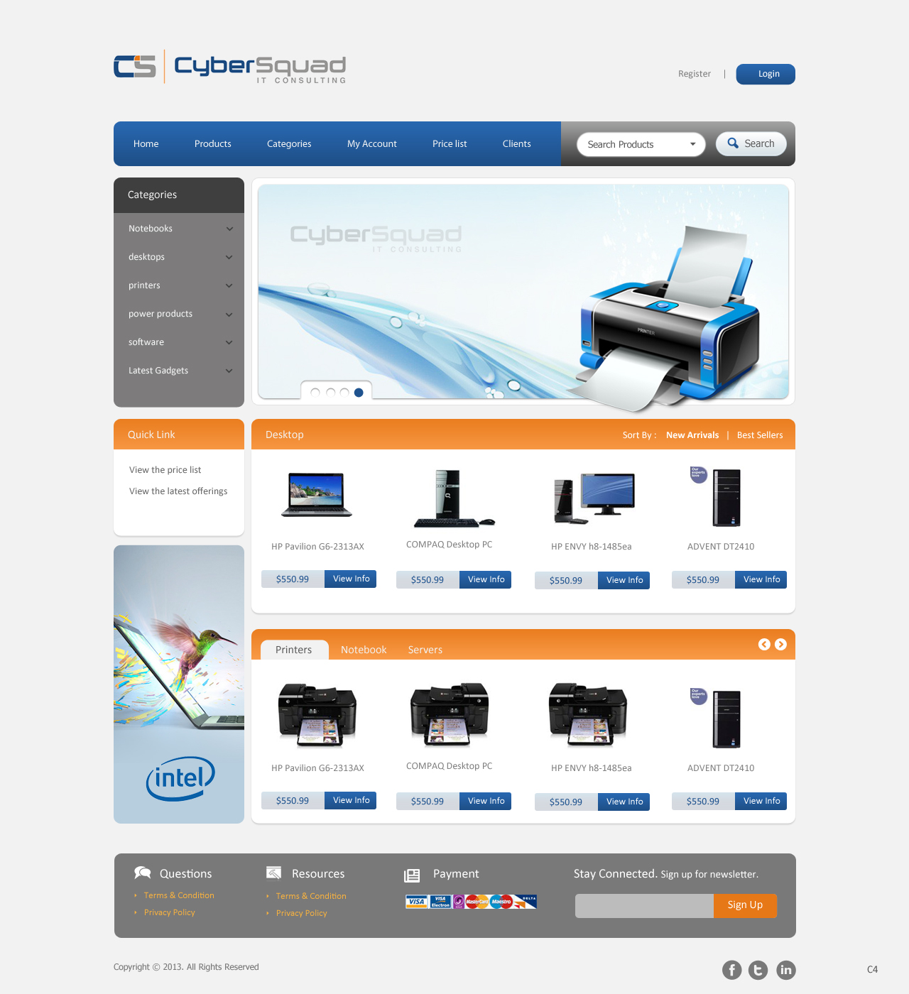 Diseño Wordpress por pb para CyberSquad IT Consulting | Diseño #1461418