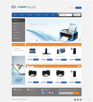 Wordpress Design by pb for CyberSquad IT Consulting | Design: #1461418