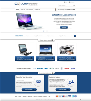 Wordpress Design by pb for CyberSquad IT Consulting | Design: #1461419