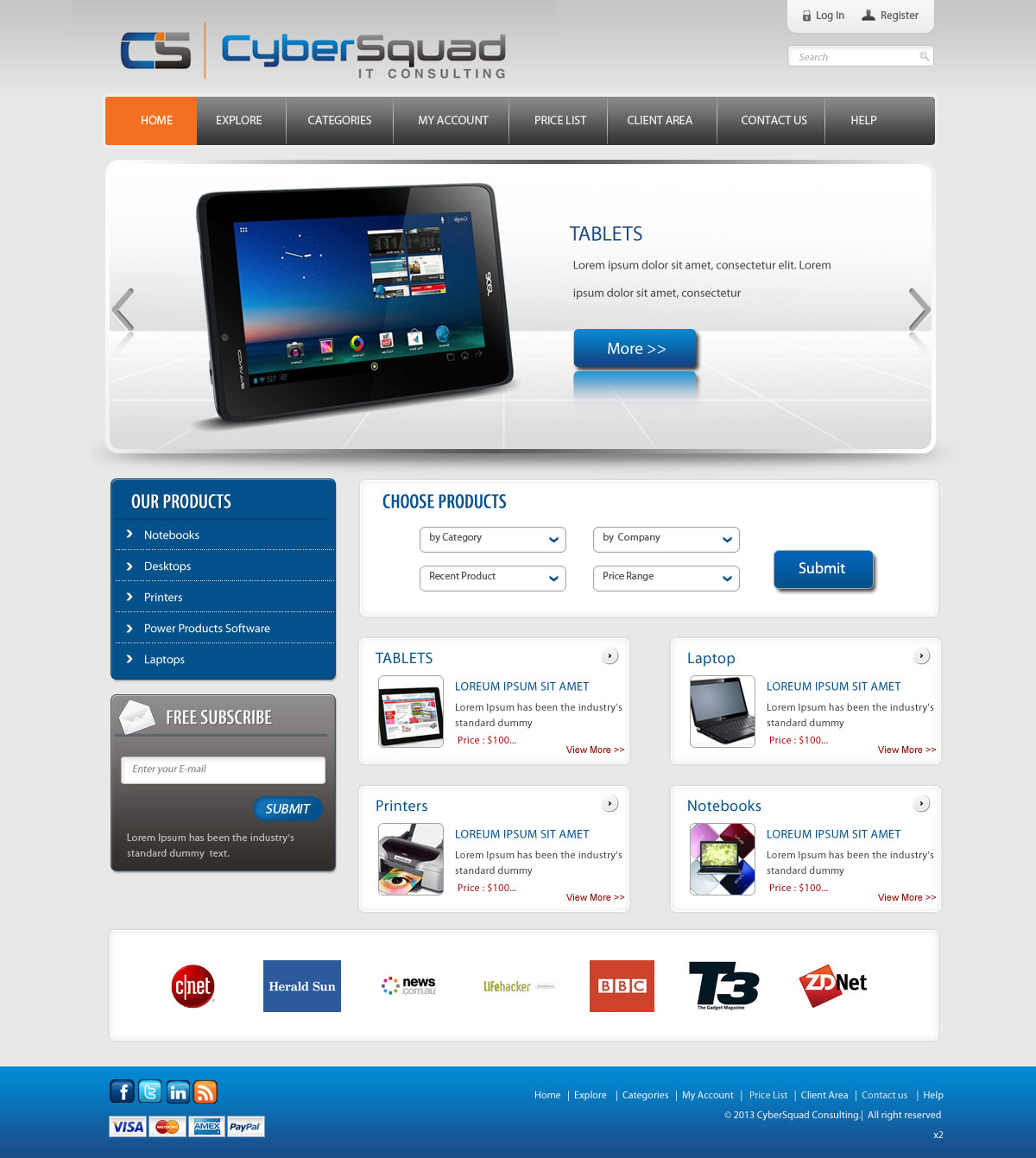 Diseño Wordpress por pb para CyberSquad IT Consulting | Diseño #1461422
