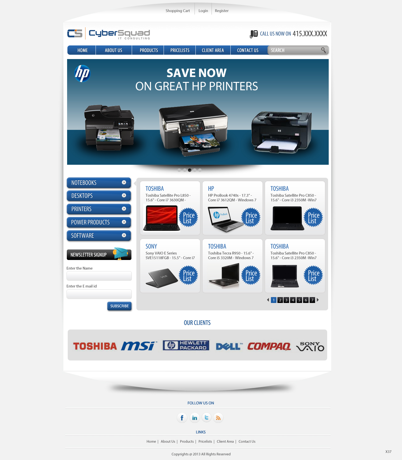 Diseño Wordpress por pb para CyberSquad IT Consulting | Diseño #1464764