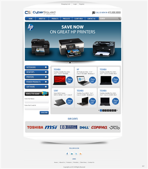 Wordpress Design by pb for CyberSquad IT Consulting | Design: #1464764