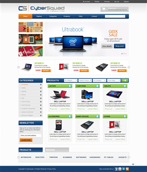 Wordpress Design by pb for CyberSquad IT Consulting | Design: #1464779