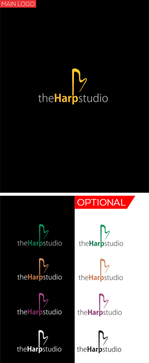 Logo Design by yani hidayat for The Harp Studio | Design: #5212056