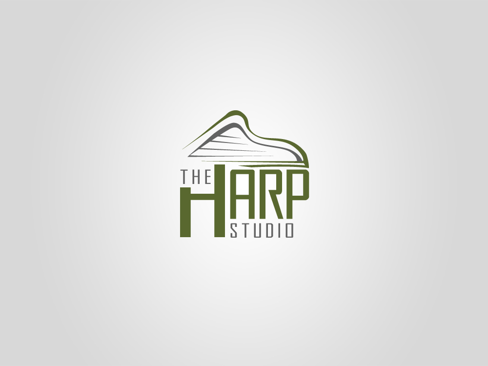 Logo Design by diRtY.EMM for The Harp Studio | Design #5190680