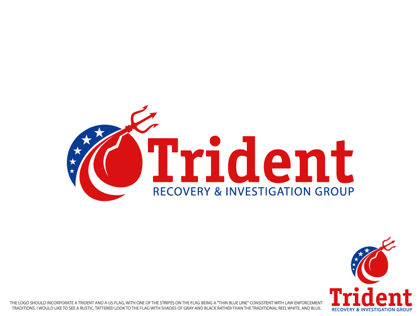 Logo-Design von Colorflix™ für Trident Recovery & Investigations Group, LLC | Design #5176423