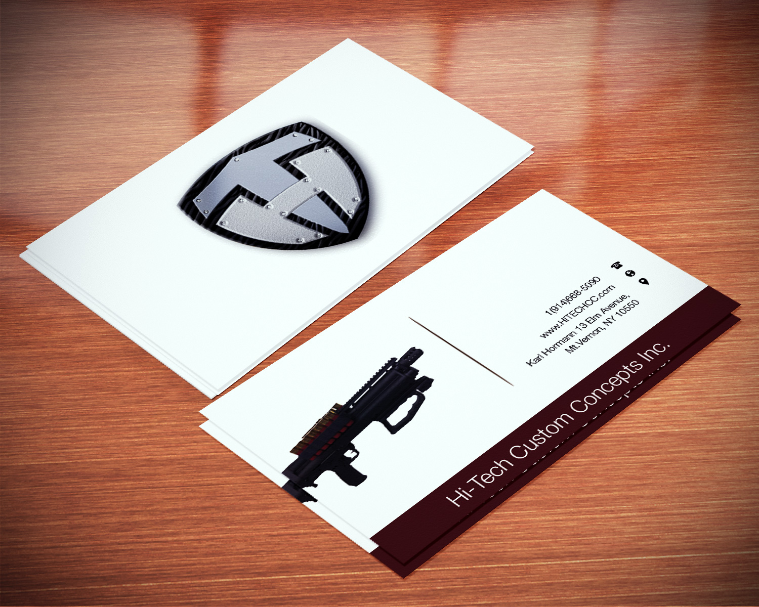 Diseño de Tarjeta de Presentación por Lanka Ama para Hi-Tech Custom Concepts Inc. | Diseño #5174220