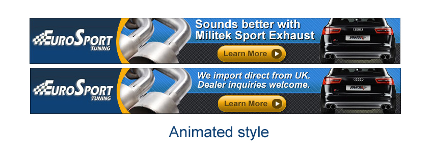 Banner Ad Design by DesignXyz for EuroSport Tuning | Design #1778004