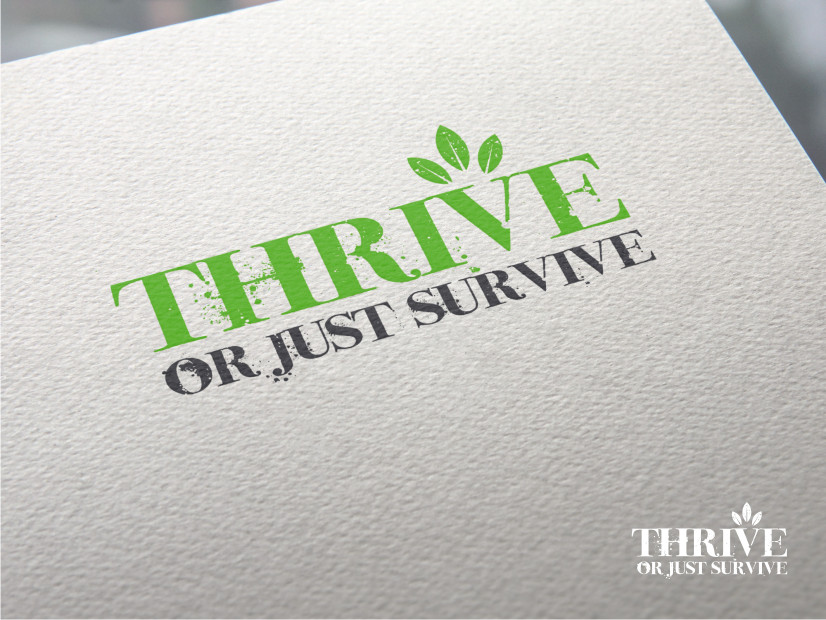 Logo Design by Atvento Graphics for Thrive or Just Survive, LLC | Design #5221633