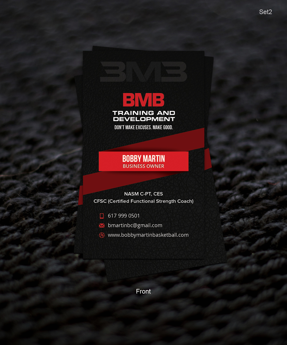 Business Card Design by Pixeleas for BMB Training and Development LLC | Design #5178654