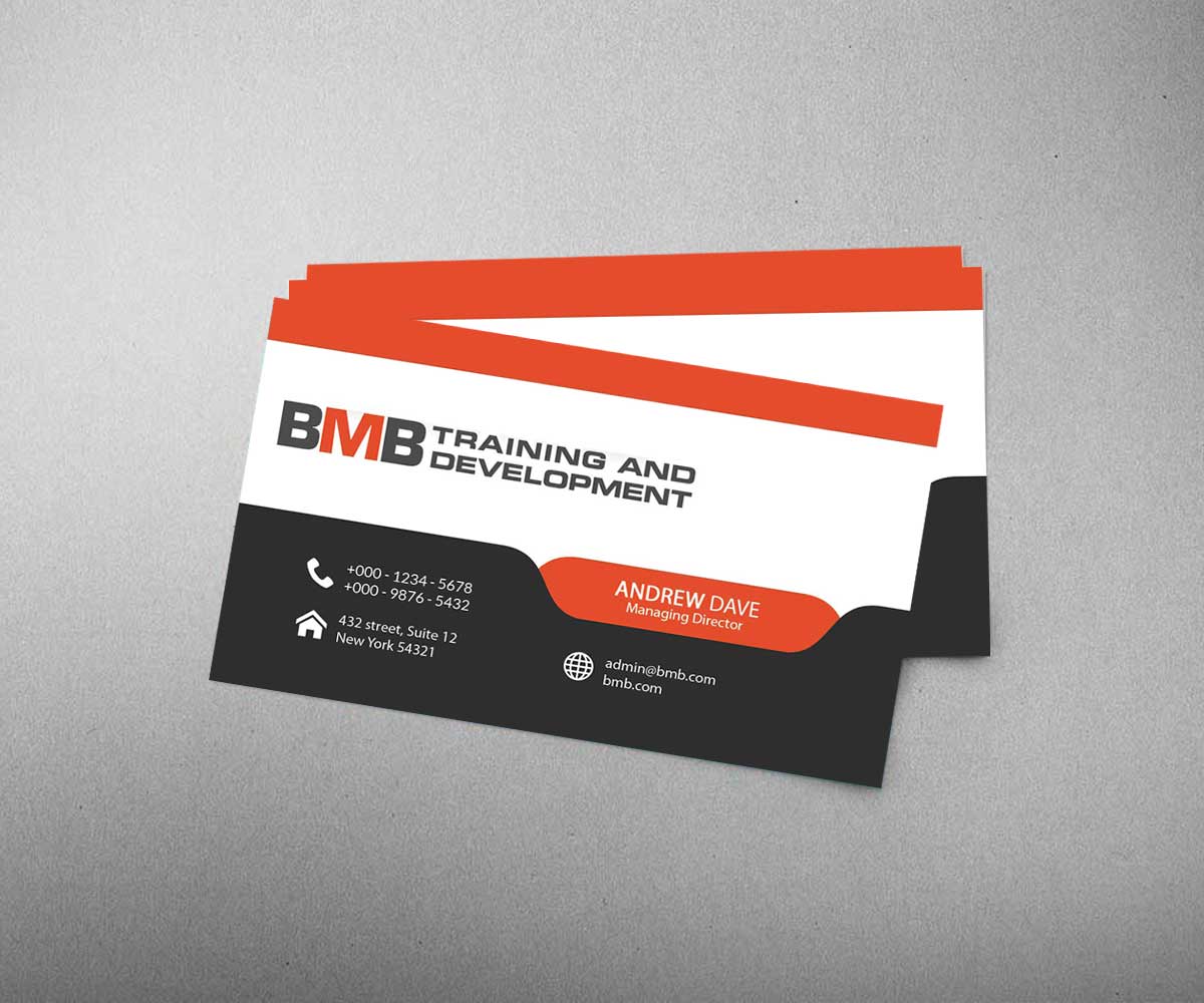 Business Card Design by 4AD for BMB Training and Development LLC | Design #5177153