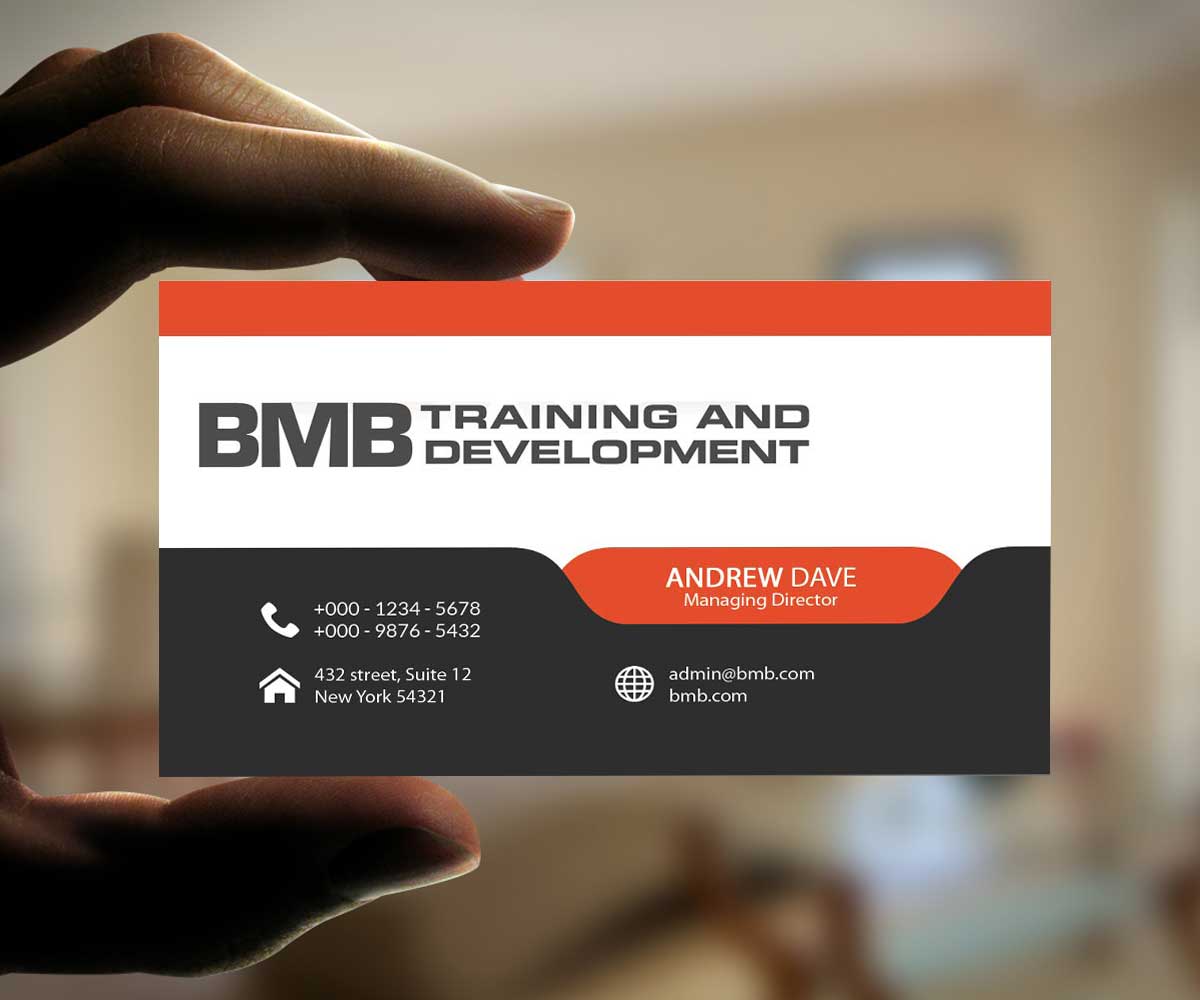 Business Card Design by 4AD for BMB Training and Development LLC | Design #5177201