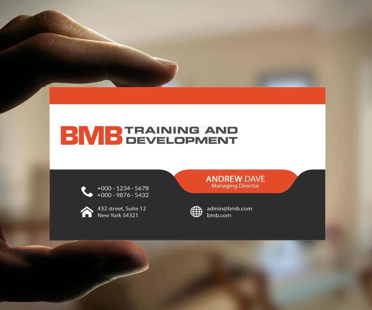 Business Card Design by 4AD for BMB Training and Development LLC | Design #5177209