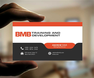 Business Card Design by 4AD for BMB Training and Development LLC | Design: #5177209