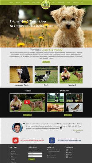 7 page website for Dog Training Business  | Diseño Web por Advent Innovative