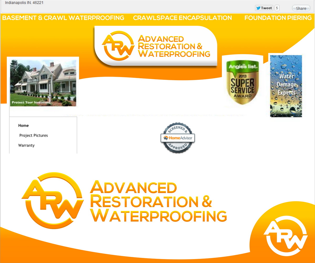 Logo-Design von hamkur für Advanced Rstoration & Waterproofing LLC | Design #5179993