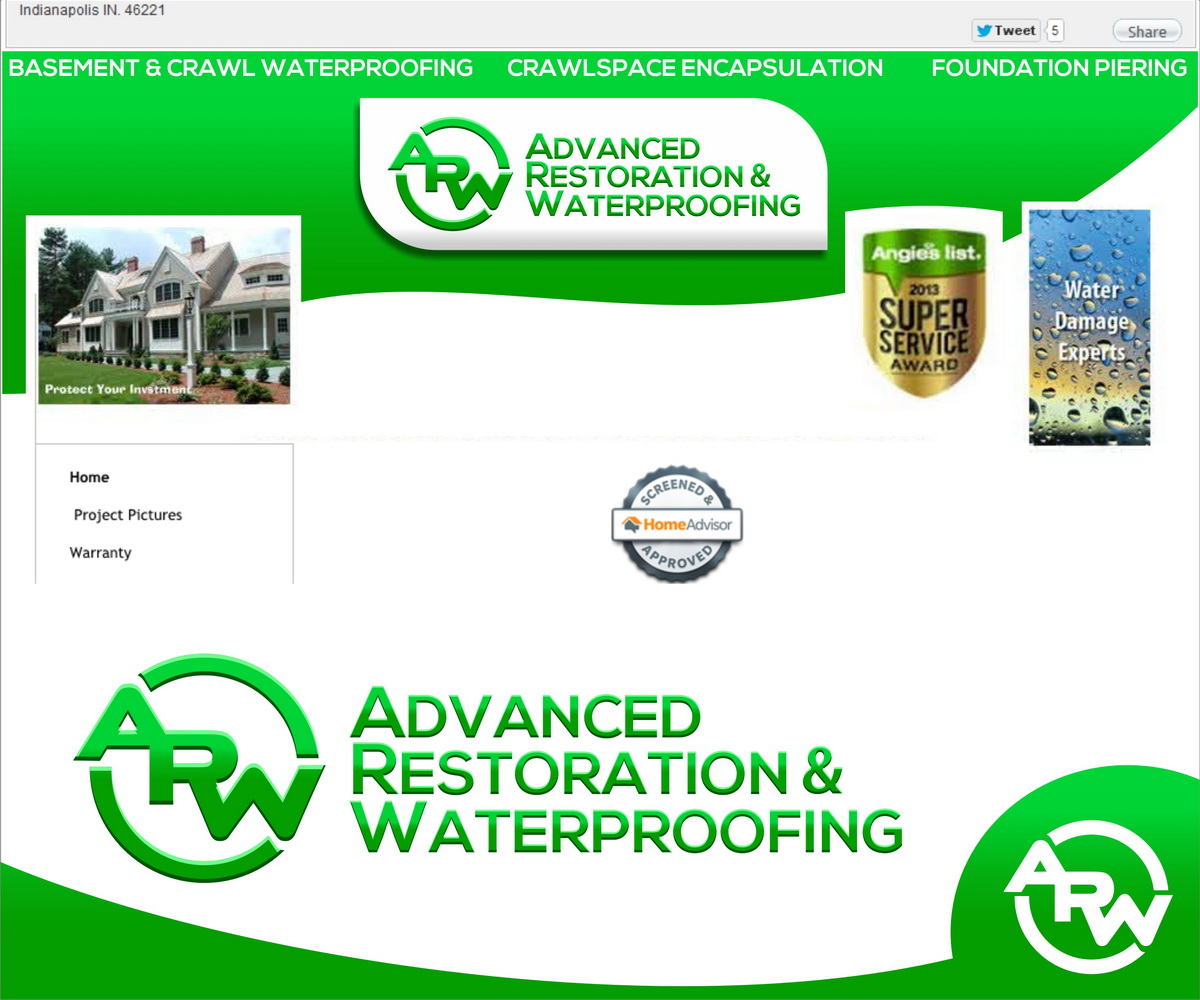 Logo Design by hamkur for Advanced Rstoration & Waterproofing LLC | Design #5180013