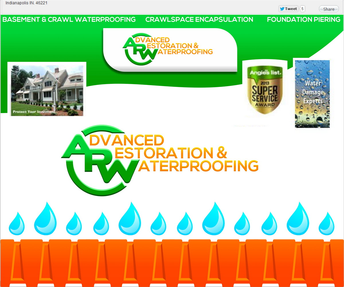 Logo-Design von hamkur für Advanced Rstoration & Waterproofing LLC | Design #5184181