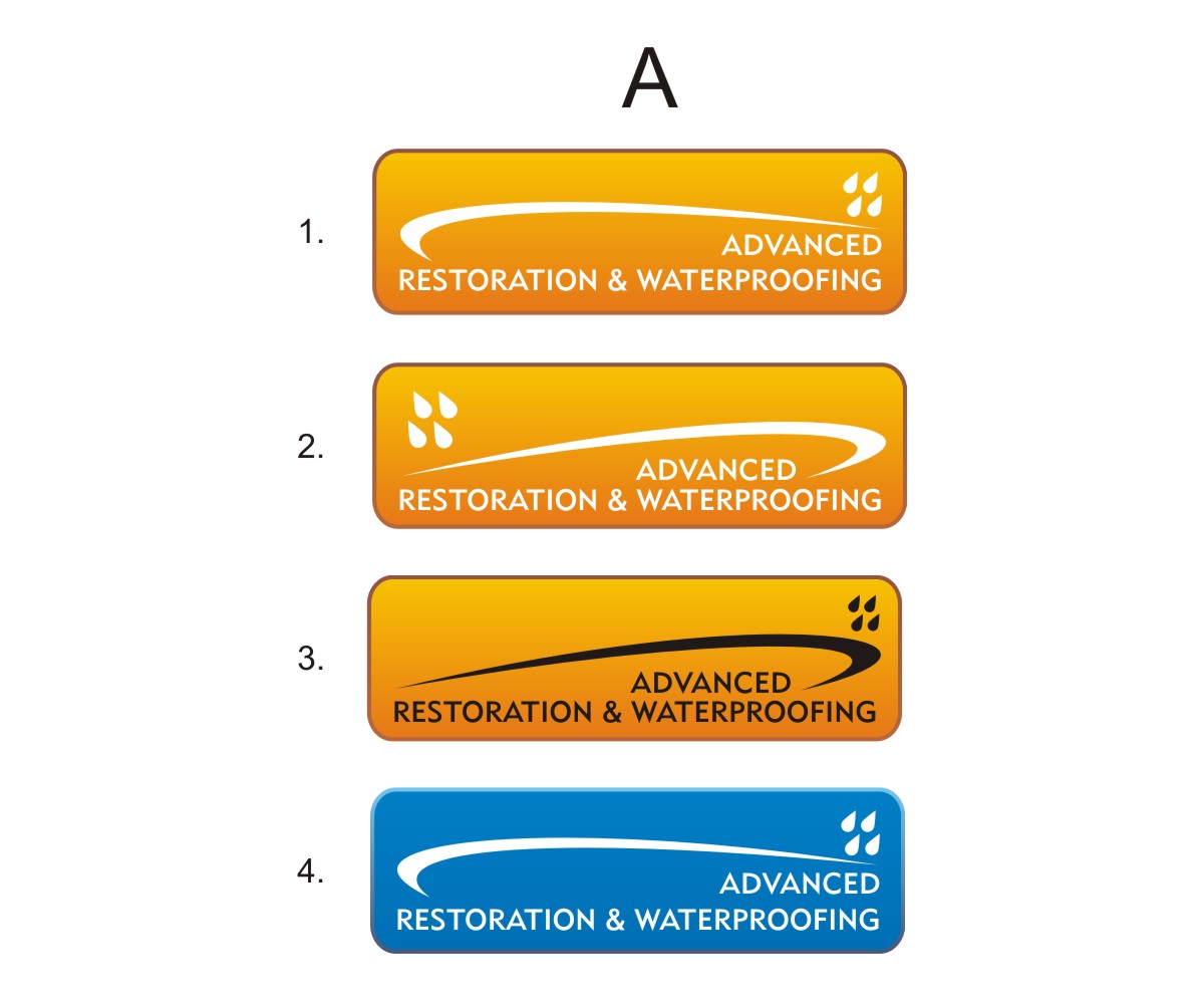 Logo Design by 4AD for Advanced Rstoration & Waterproofing LLC | Design #5179748