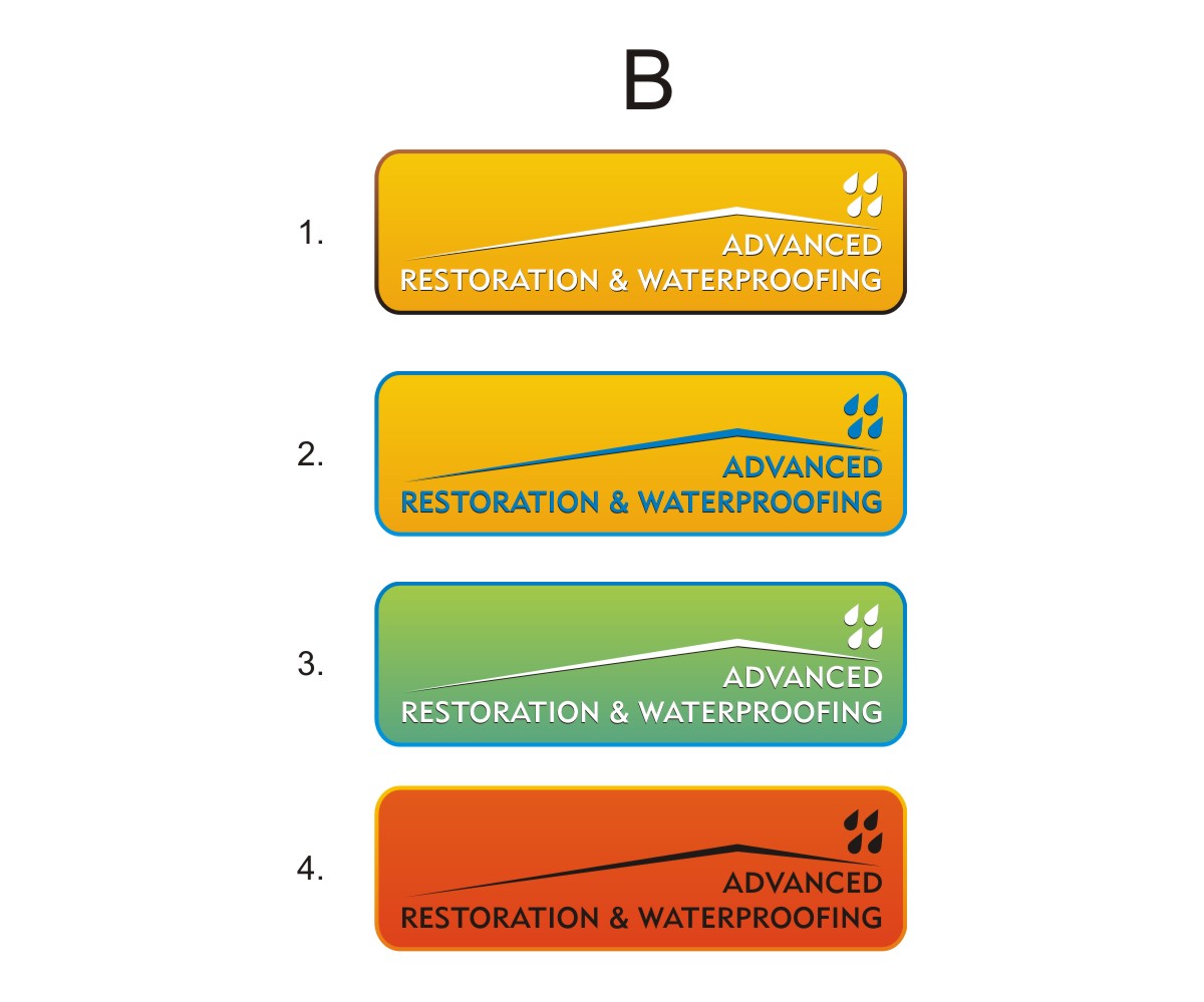 Logo Design by 4AD for Advanced Rstoration & Waterproofing LLC | Design #5179752