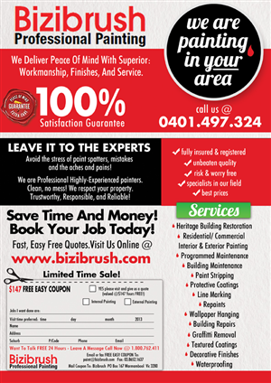 Flyer Draft Improve For Painting Company | Diseño de Flyer por JB