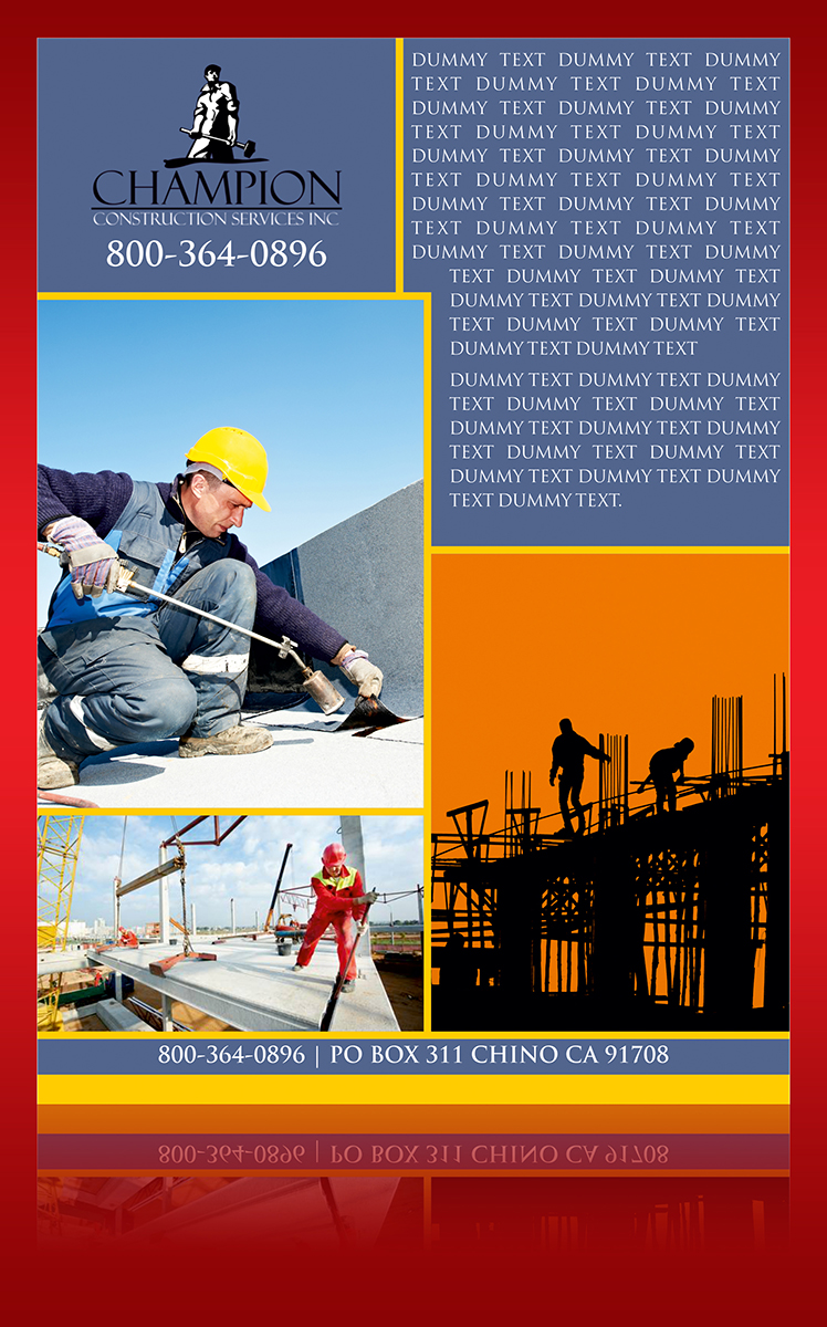 Design de Flyer par ALSADESIGN pour Champion Inc. | Design #5185470