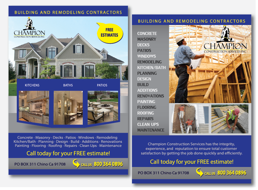 Flyer Design by alex989 for Champion Inc. | Design #5265563