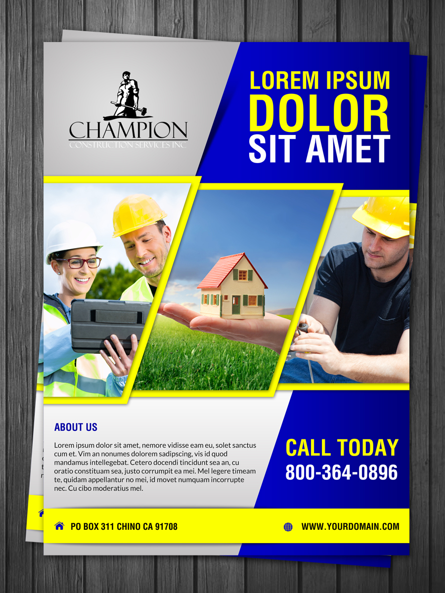 Design de Flyer par debdesign pour Champion Inc. | Design #5189797