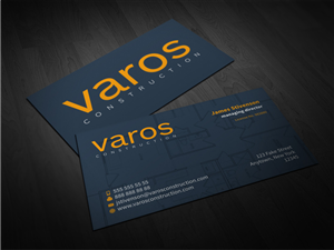 Card Design by Atvento Graphics for Varos Construction | Design #5212300
