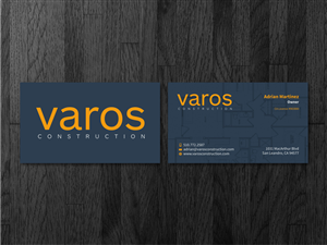 Card Design by Atvento Graphics for Varos Construction | Design: #5257511