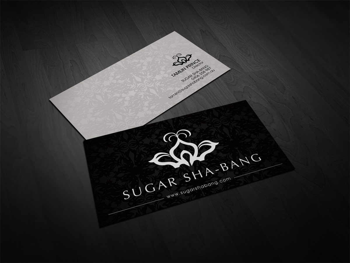 Business Card Design by diRtY.EMM for Sugar Sha-Bang | Design #1454643