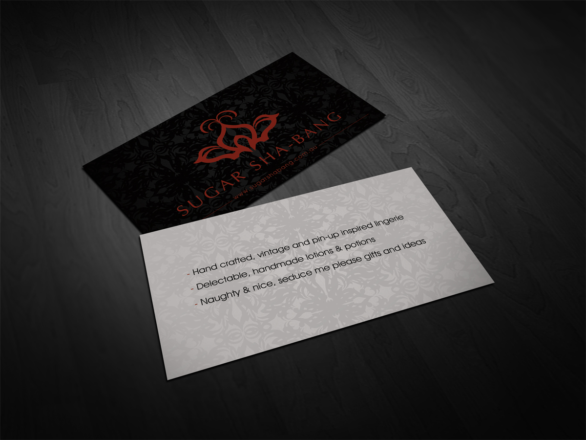 Business Card Design by diRtY.EMM for Sugar Sha-Bang | Design #1459596