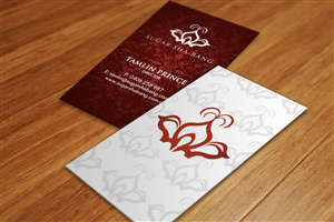 Business Card Design by Sarah Mathews for Sugar Sha-Bang | Design #1446987