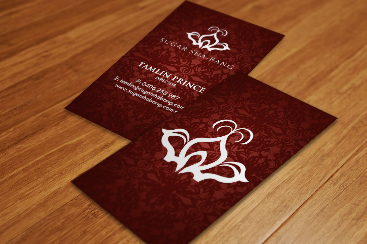 Business Card Design by Sarah Mathews for Sugar Sha-Bang | Design #1446995