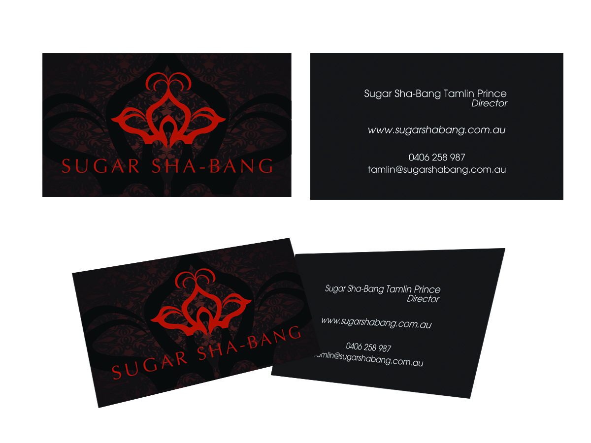 Business Card Design by Soula Vetter for Sugar Sha-Bang | Design #1448442