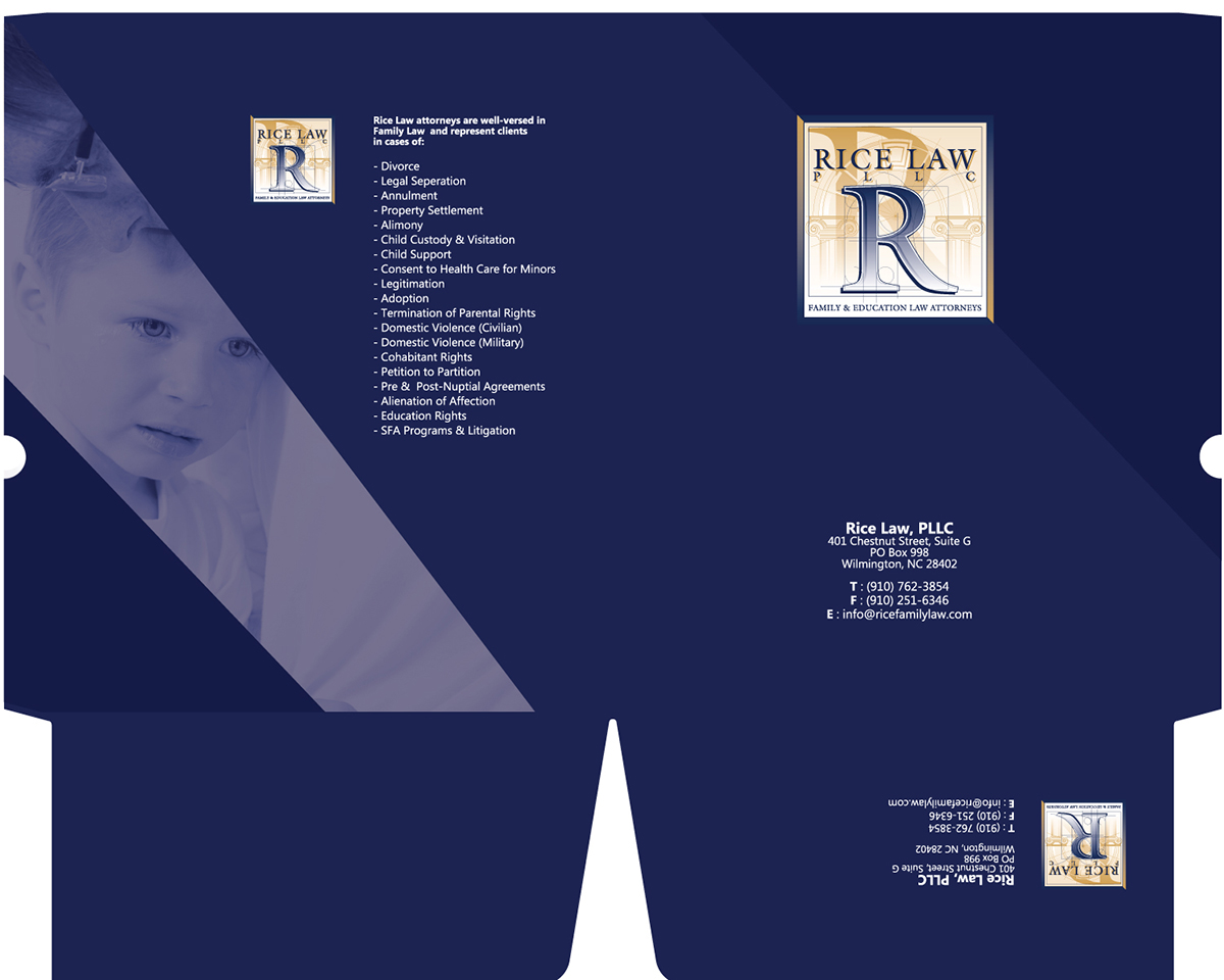 Brochure Design by alronlee for Rice Law, PLLC | Design #5189306