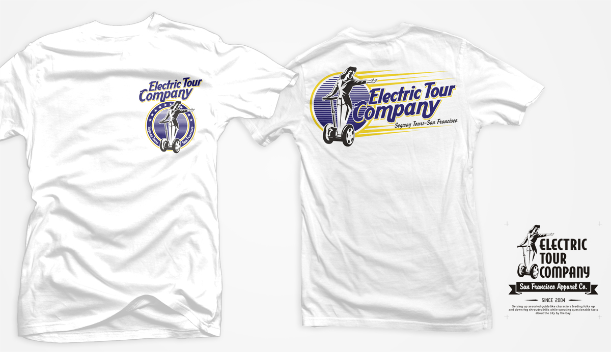 T-shirt Design by D'Mono for San Francisco Electric Tour Company | Design #5272903