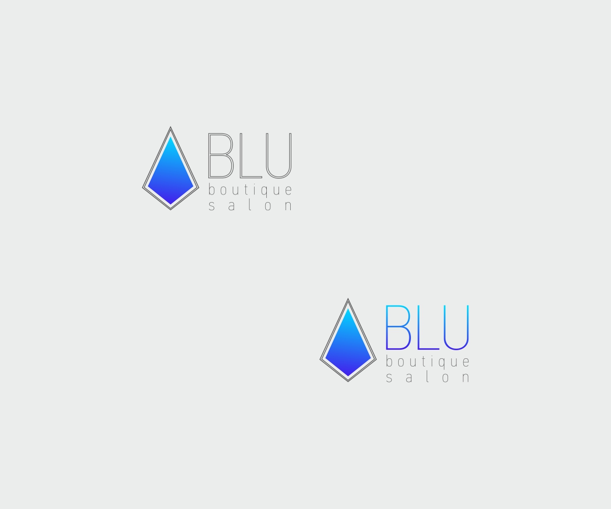 Logo Design by Alesia for Blu Salon, LLC | Design #5232232