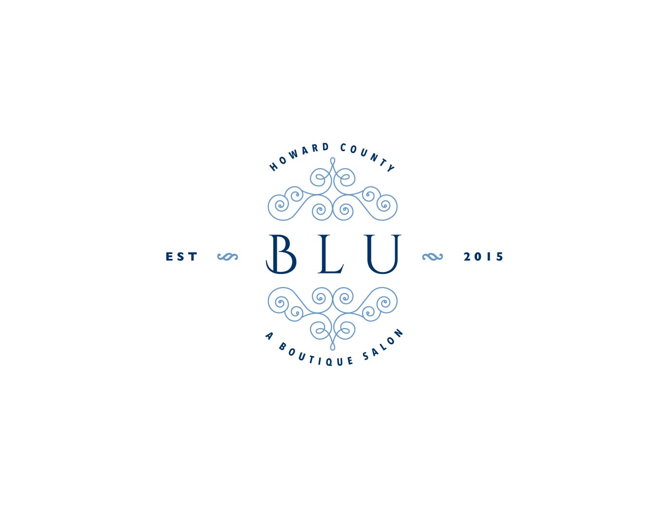 Logo Design by wonderland for Blu Salon, LLC | Design #5215897