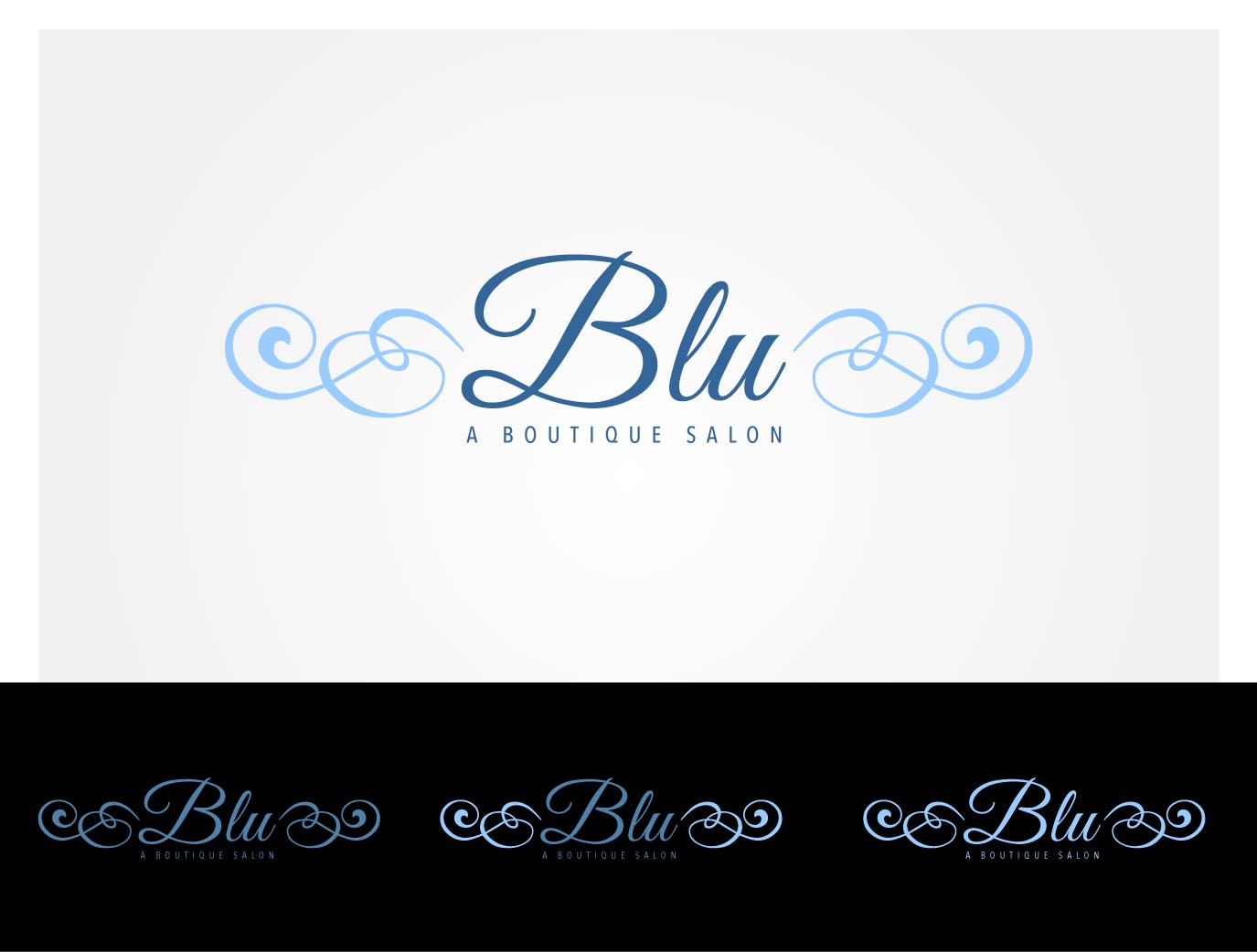 Logo Design by wonderland for Blu Salon, LLC | Design #5221034