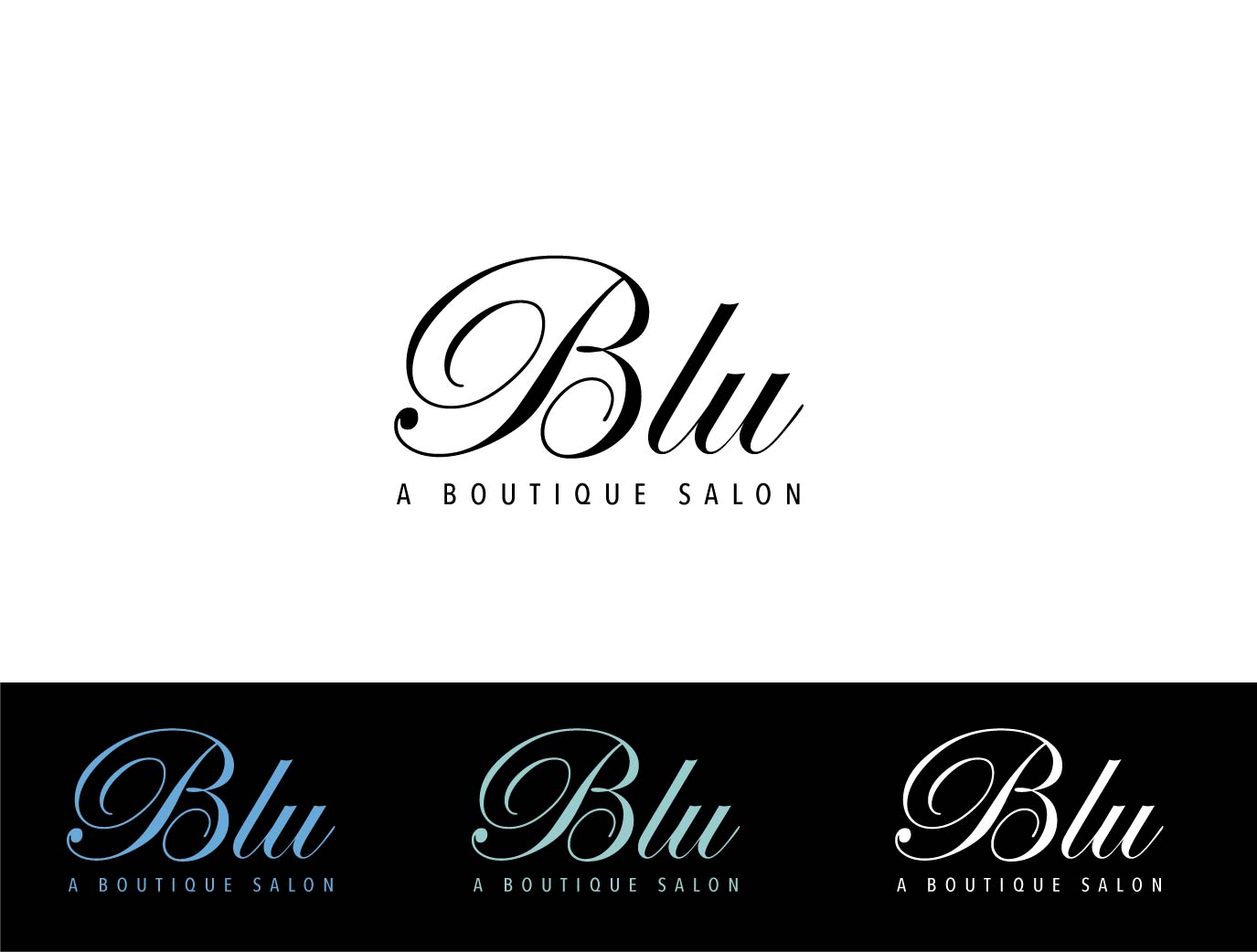 Logo Design by wonderland for Blu Salon, LLC | Design #5281973