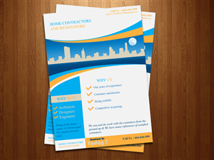 Diseño de Flyer por Bright Star para m.storey custom contracting | Diseño: #1502686
