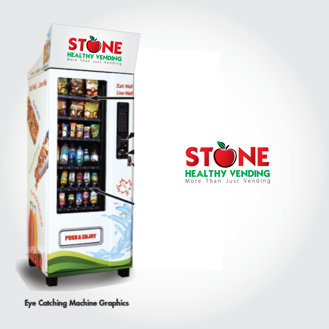 Diseño de Logo por gauravgraphy para Stone Healthy Vending | Diseño #1476615