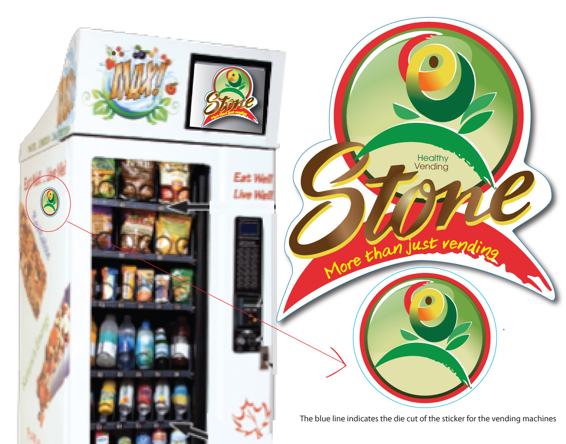 Logo Design by Soula Vetter for Stone Healthy Vending | Design #1476733