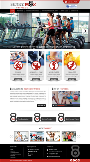 Rockbox Fitness | Web-Design von Sbss
