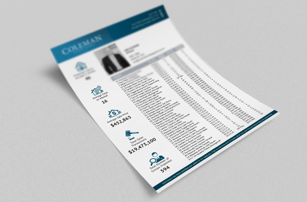 Broschüren-Design von Katya für Coleman Estate Agents | Design #5213238