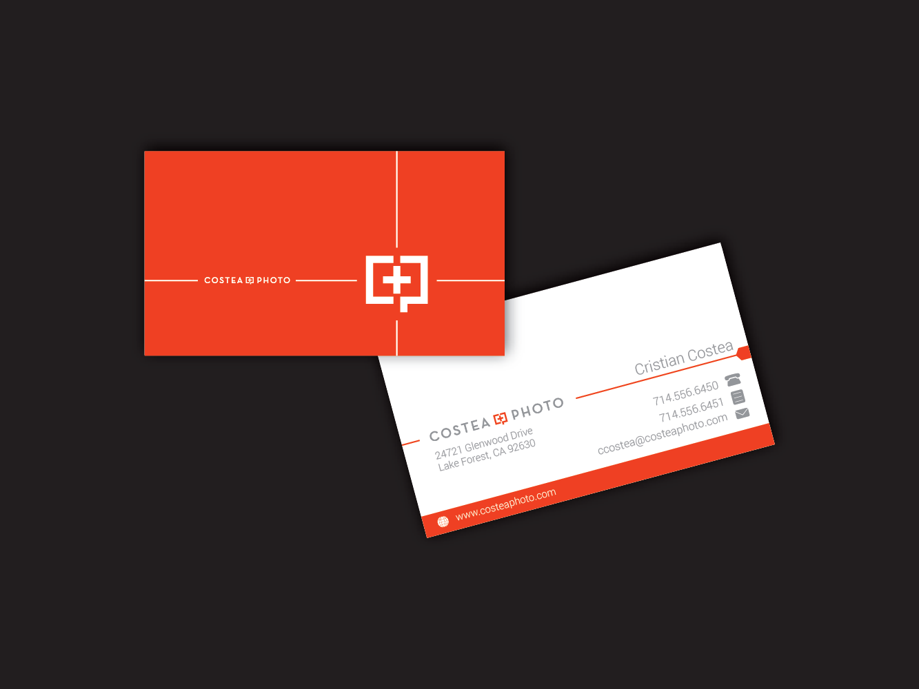 Business Card Design by dhamkith for COSTEA PHOTOGRAPHY, INC. | Design #5242254
