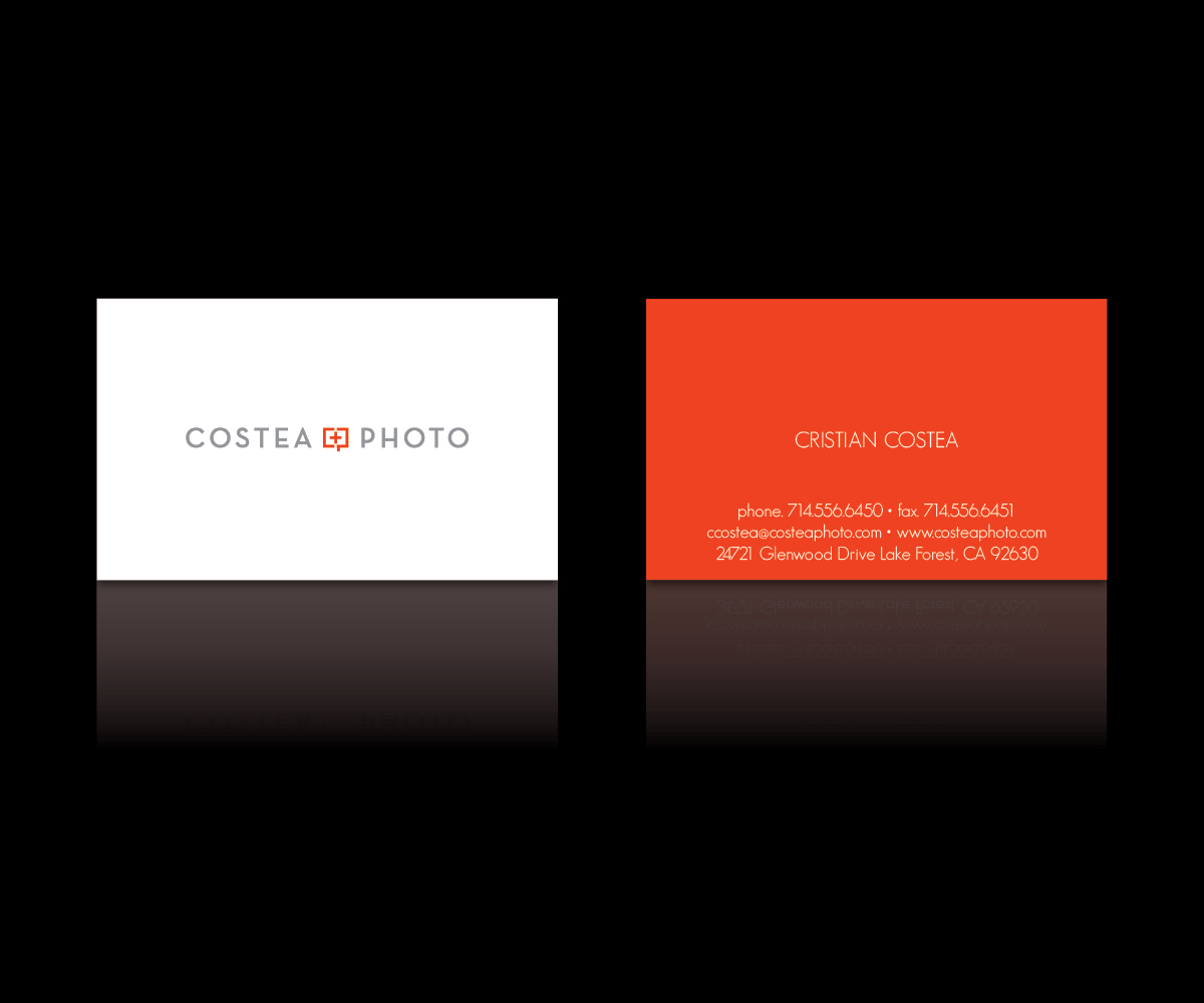 Business Card Design by Argyle and Paisley GD for COSTEA PHOTOGRAPHY, INC. | Design #5259065
